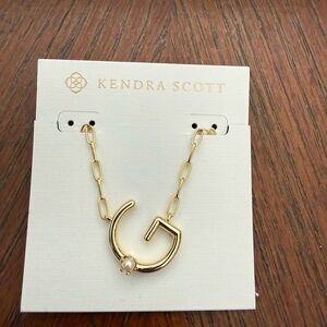 Kendra Scott Pearl Letter G Necklace